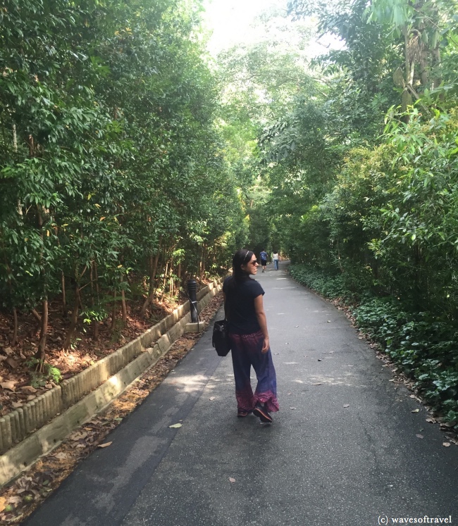 I turn around for photos, but also to be aware of my surroundings. Photo taken in Kuala Lumpur, Malaysia.